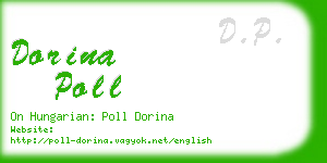 dorina poll business card